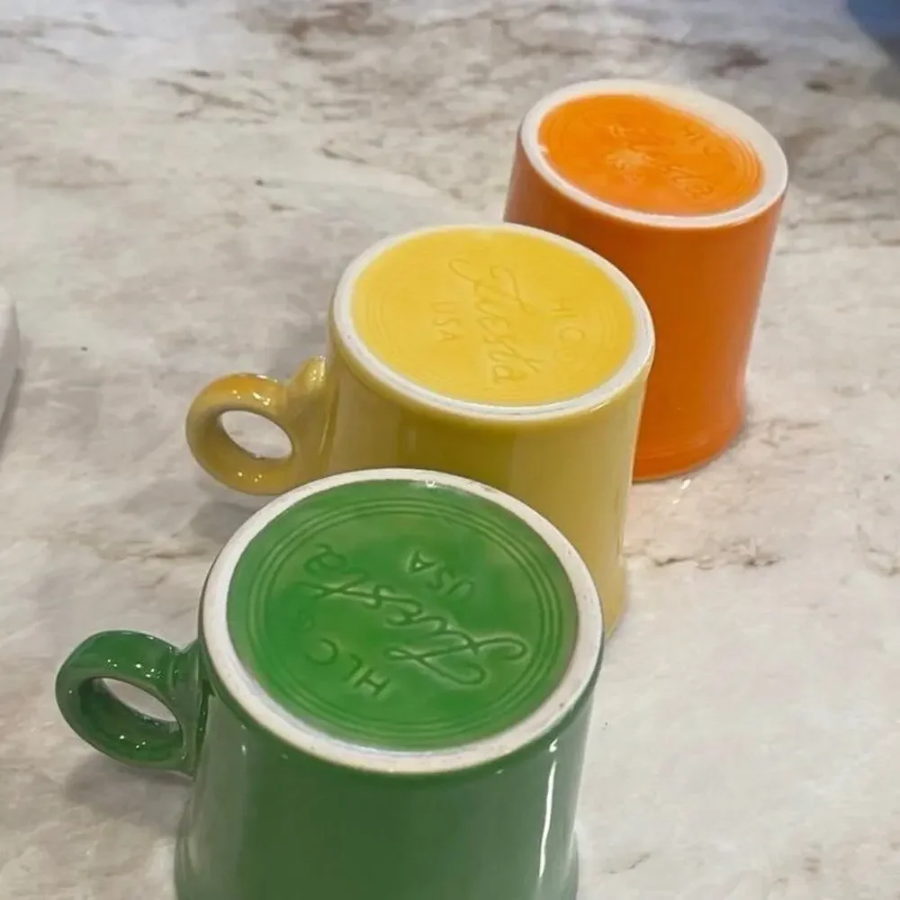 Fiesta ware retired mugs set of 3